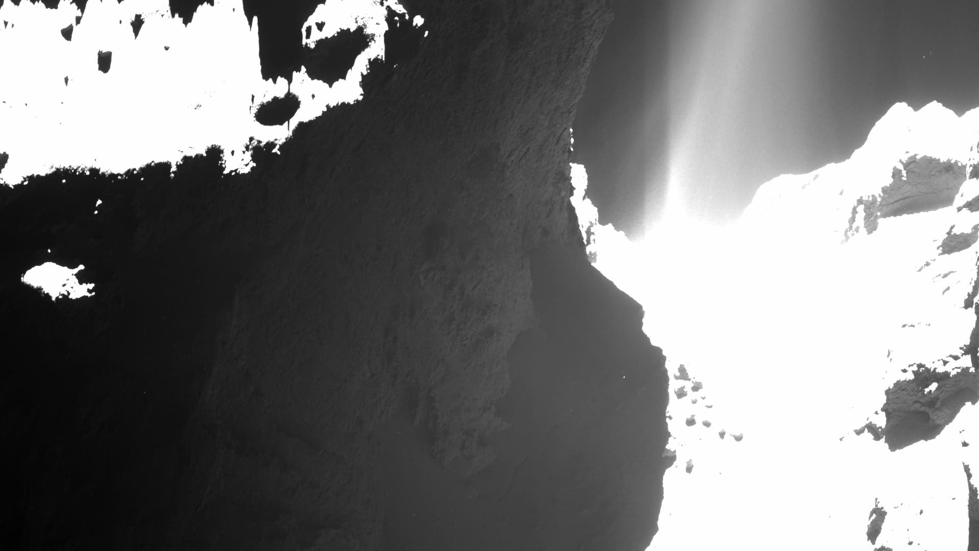 Der aktive Komet 67P am 20. Oktober 2014