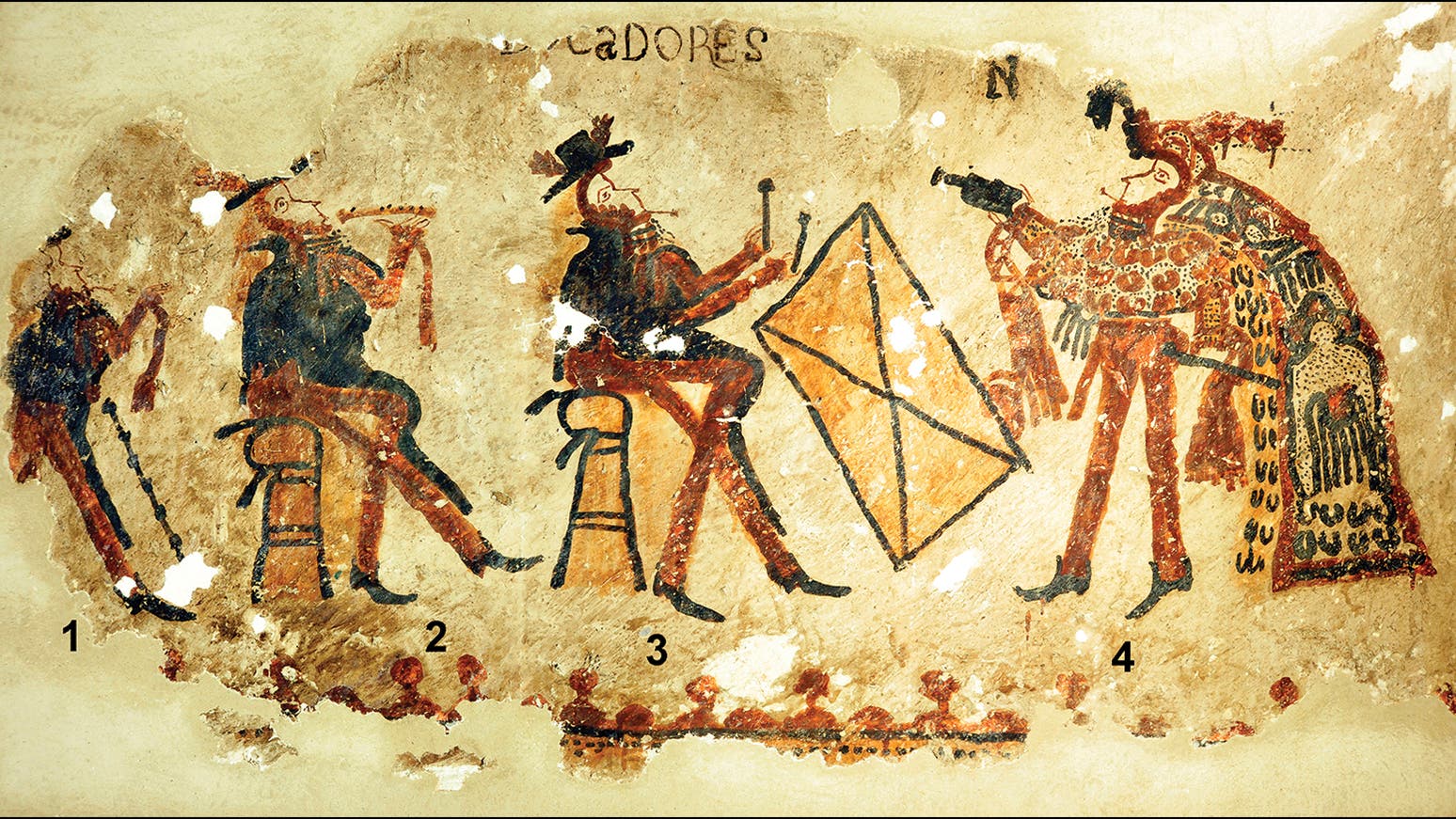 Maya-Wandgemälde aus der Kolonialzeit