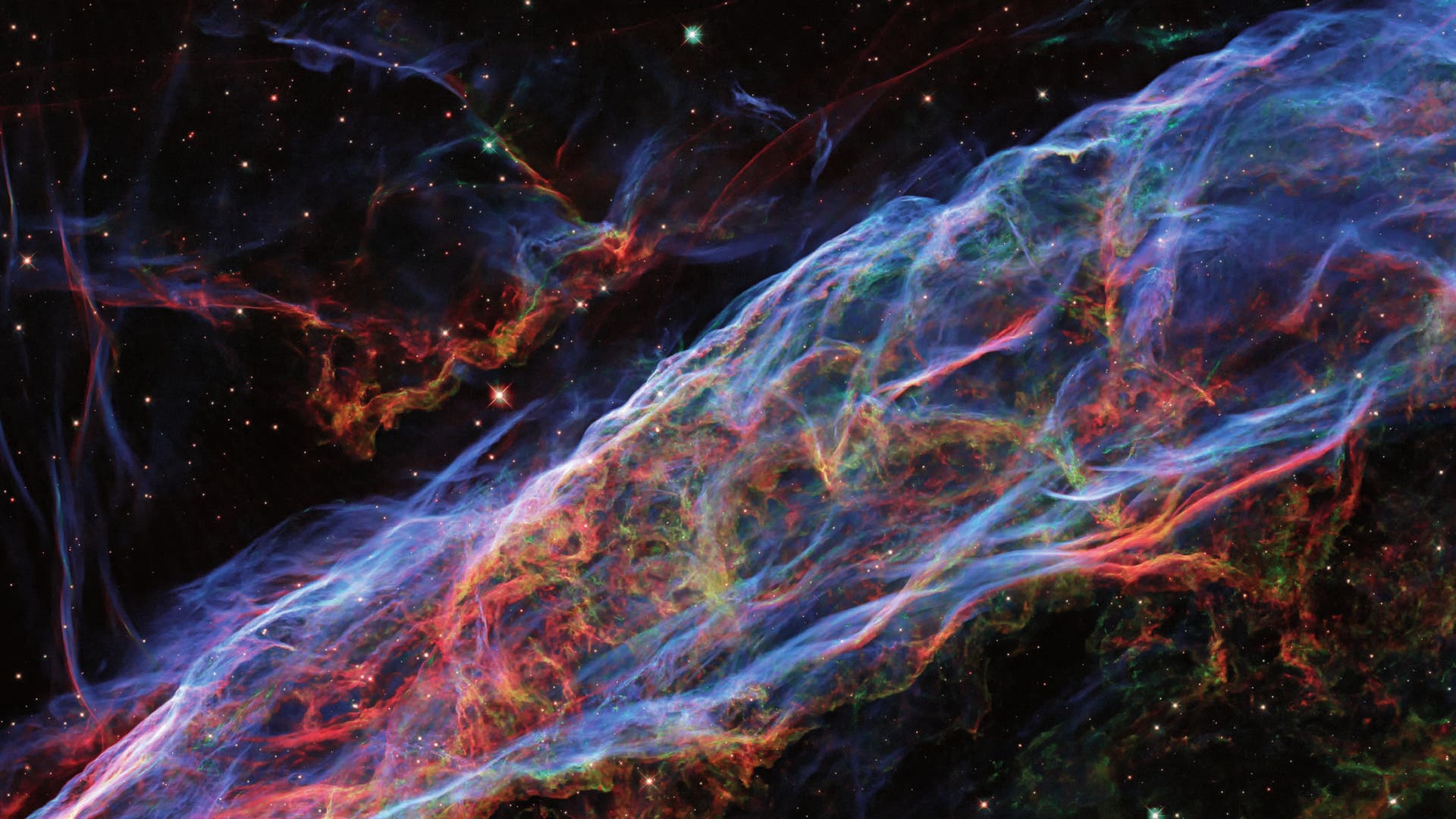 Teil des Zirrusnebels, Überrest einer Supernova-Explosion