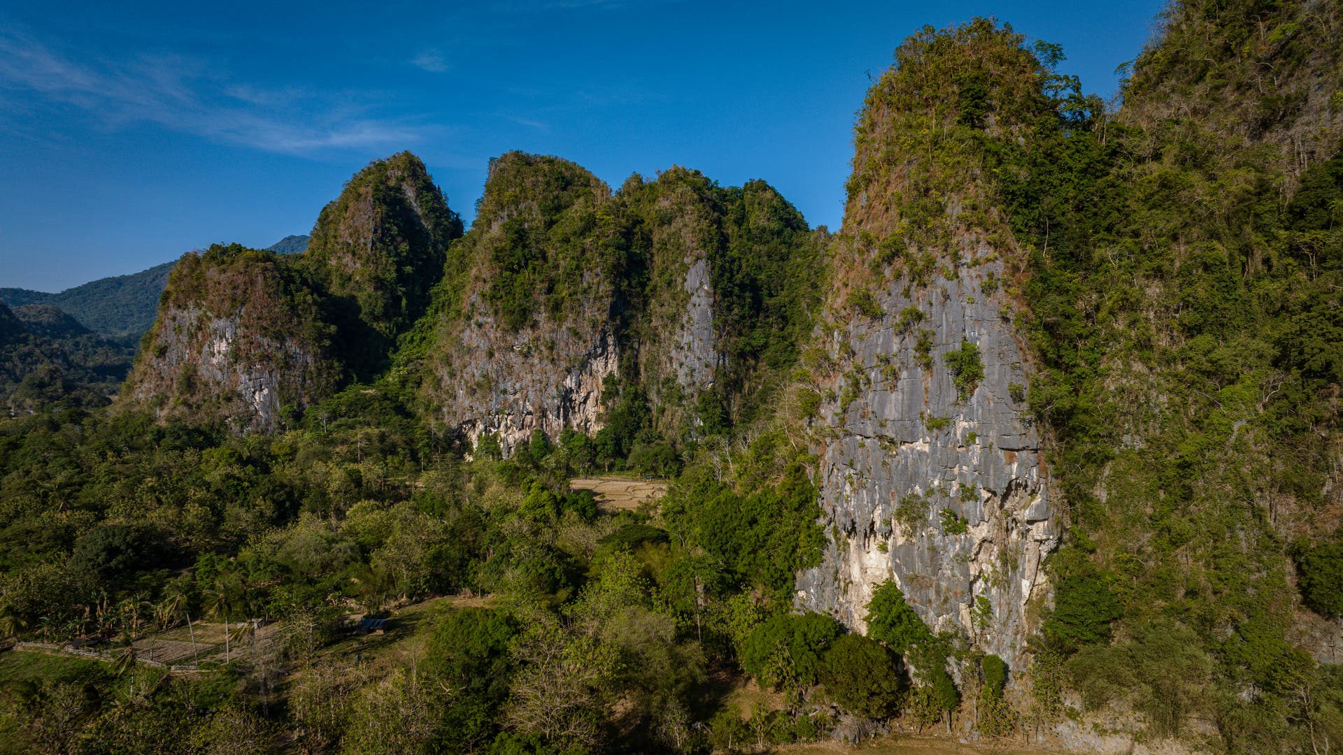 Karst-Landschaft auf Südsulawesi.