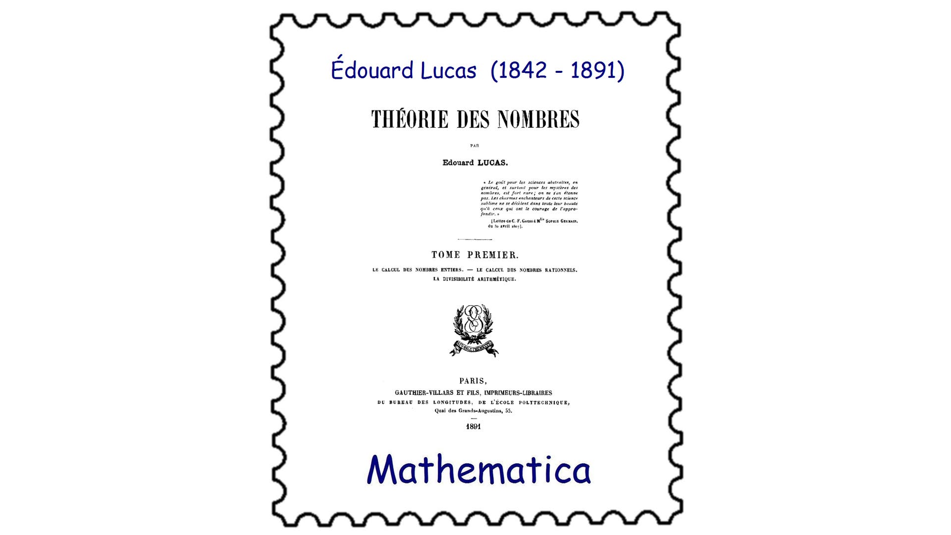 Édouard Lucas (1842 1891) Spektrum der Wissenschaft