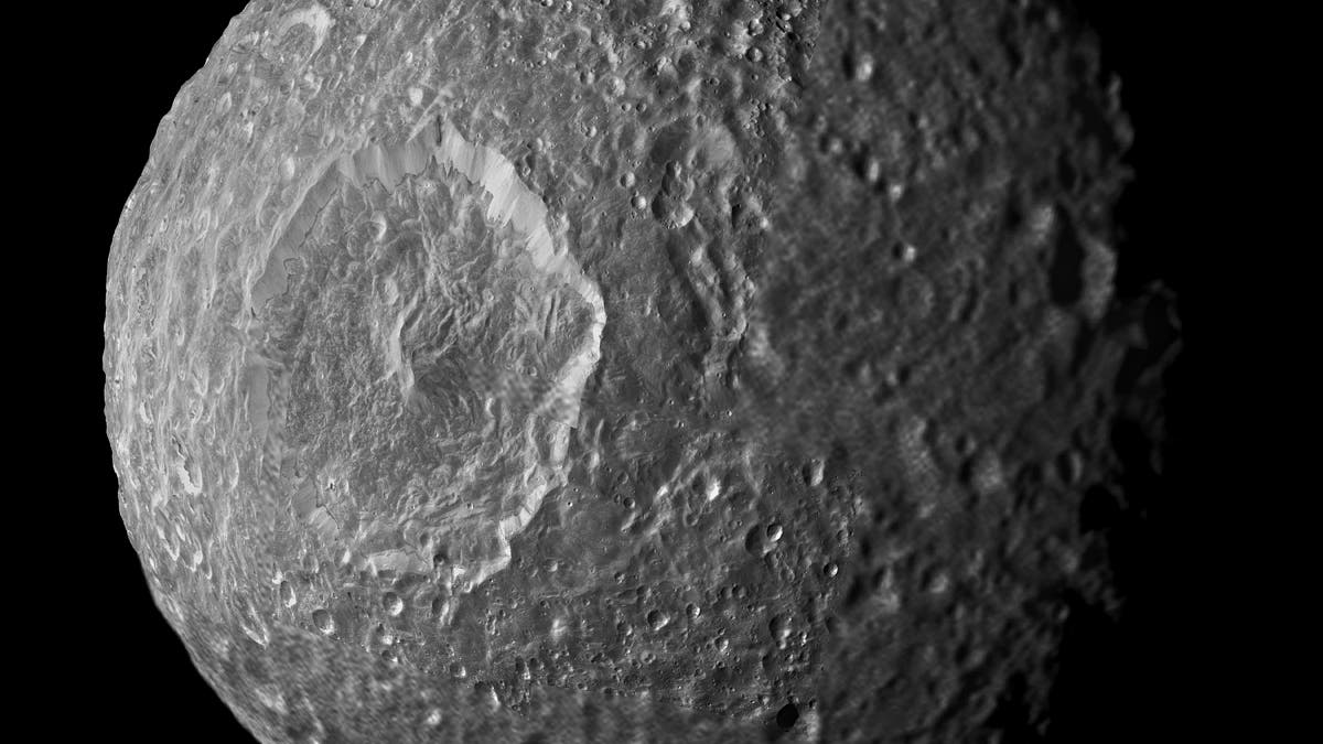 Einschlag auf Mimas