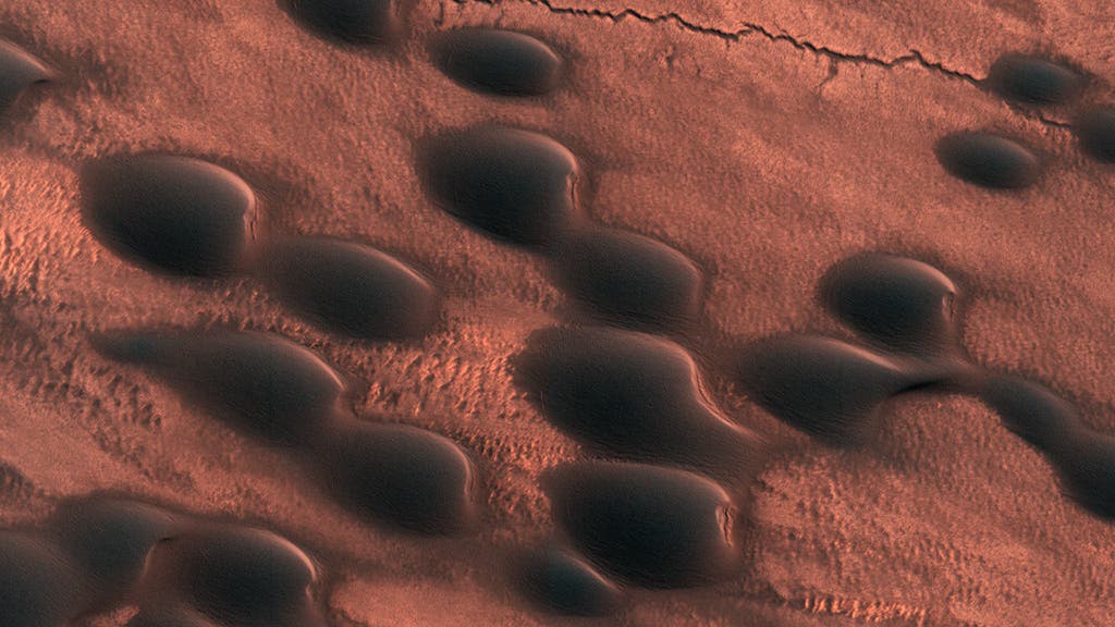 Barchan-Dünen in Chasma Boreale  