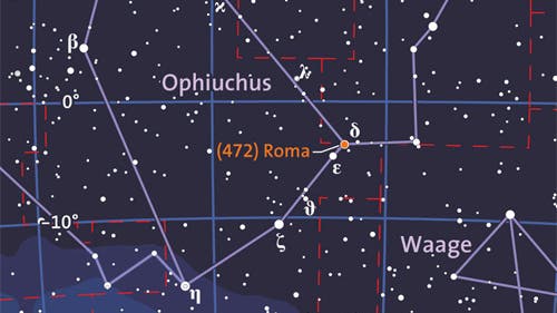 Beobachtungsaufruf (472) Roma bedeckt Delta Ophiuchi Spektrum der