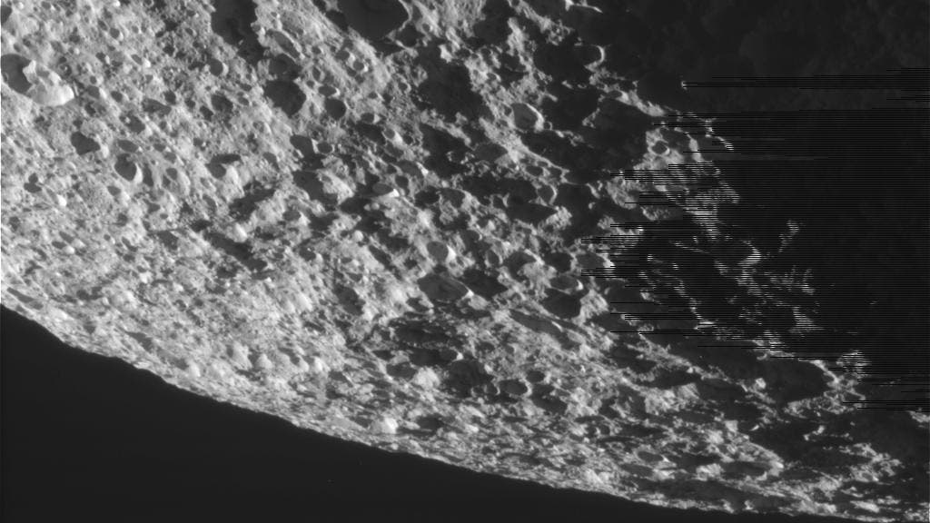 Oberfläche von Tethys