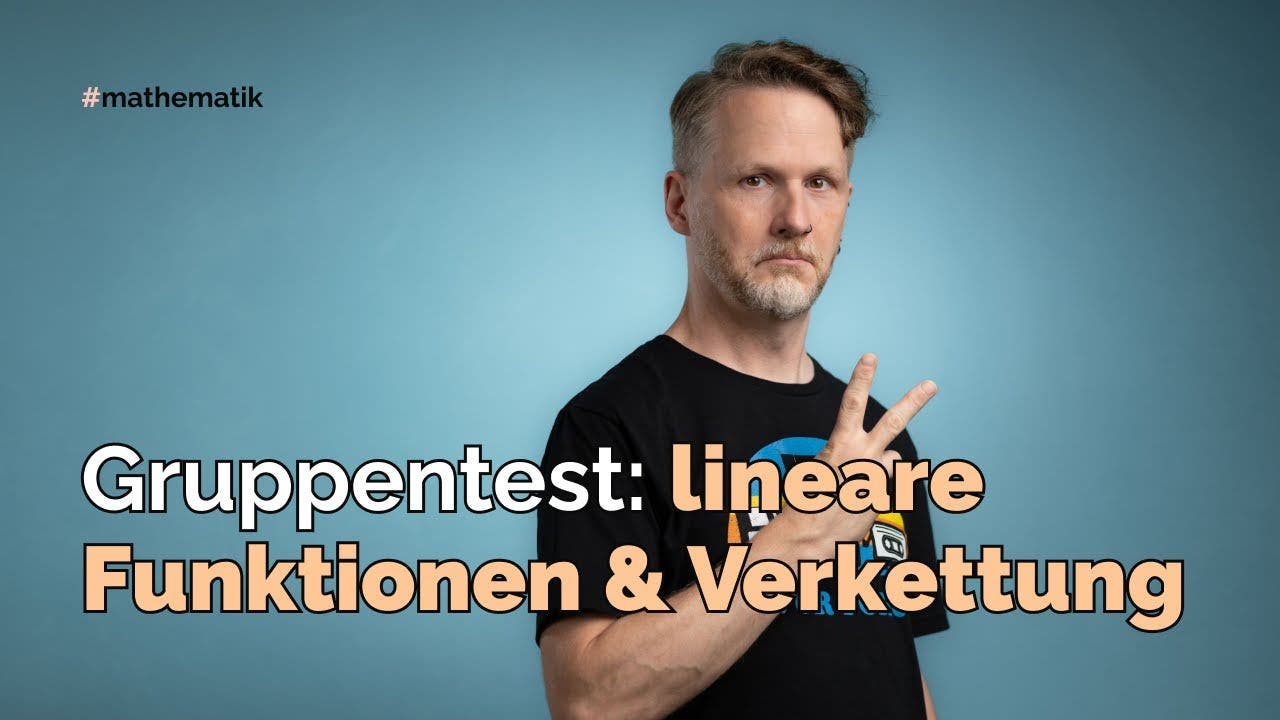 Gruppentest: lineare reelle Funktionen mit der Verkettung…