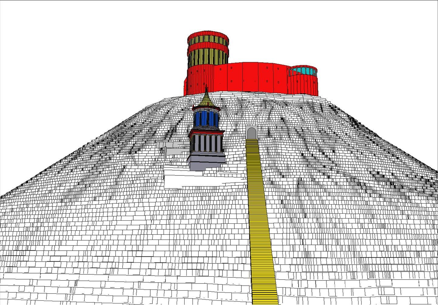 Modell des rekonstruierten Herodes-Mausoleum: Disneyland bei Jerusalem?