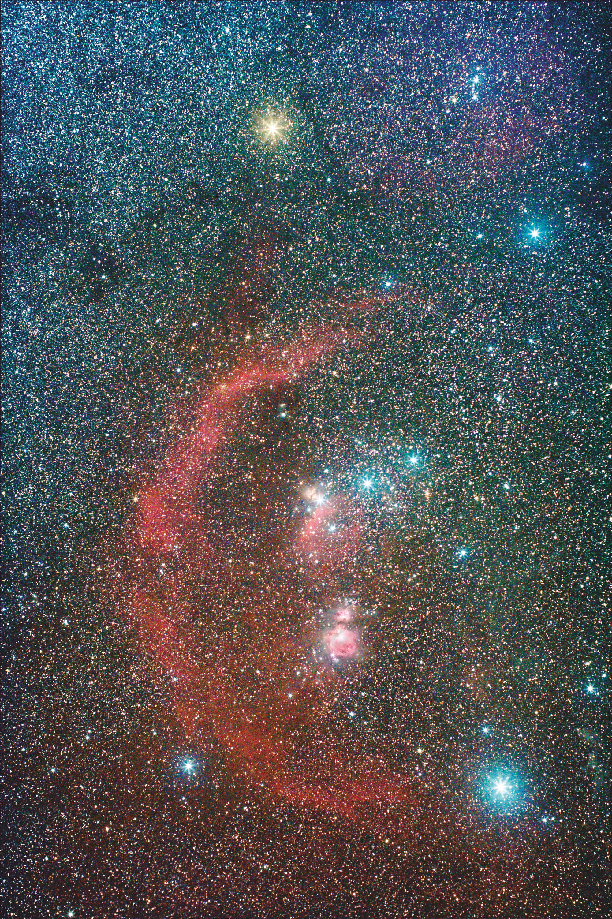 Die Nebel im Sternbild Orion (Übersichtsaufnahme)