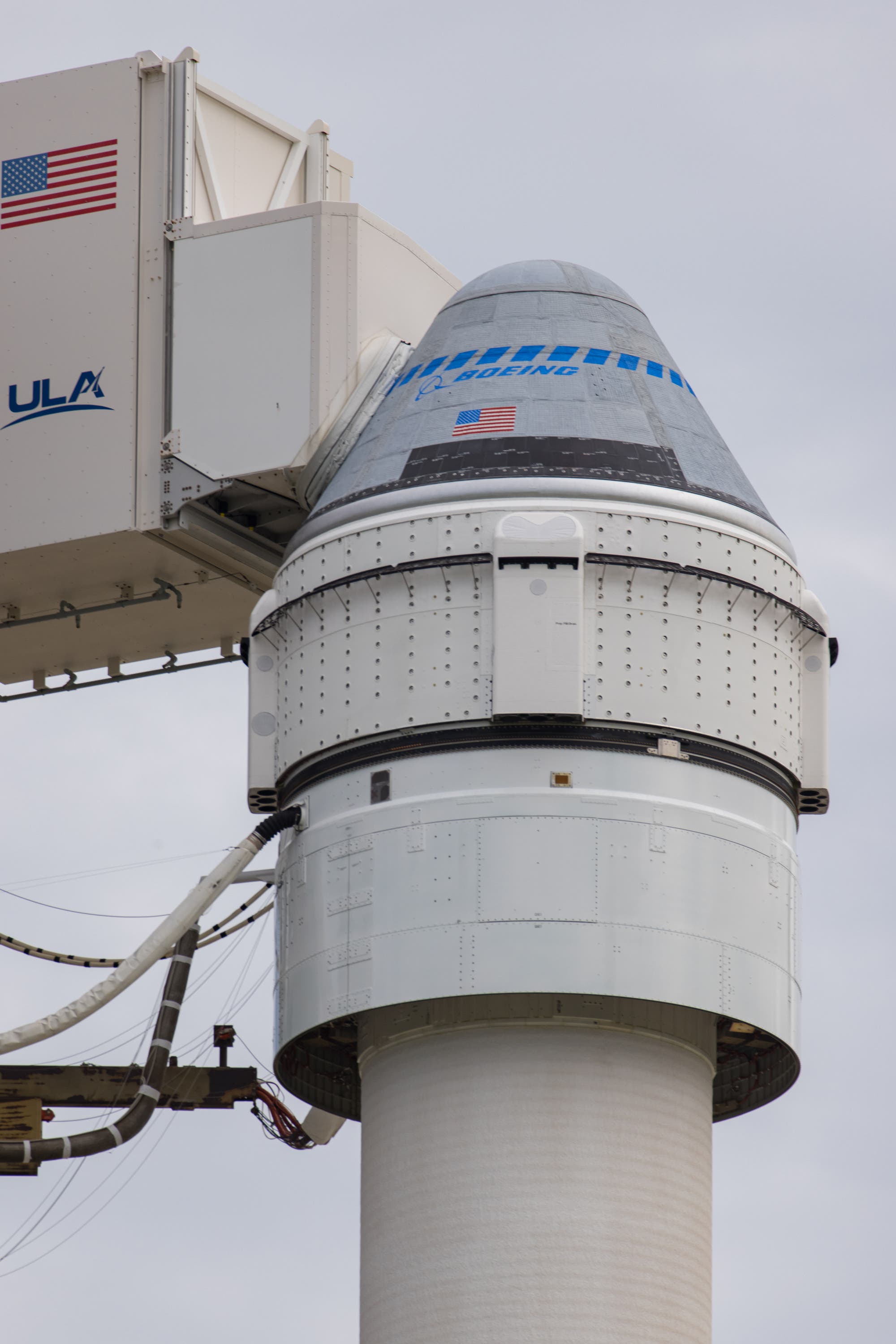 Die Starliner-Kapsel auf der Spitze der Atlas-5-Rakete