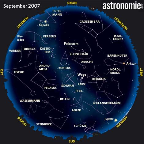 Der Sternenhimmel im September2007