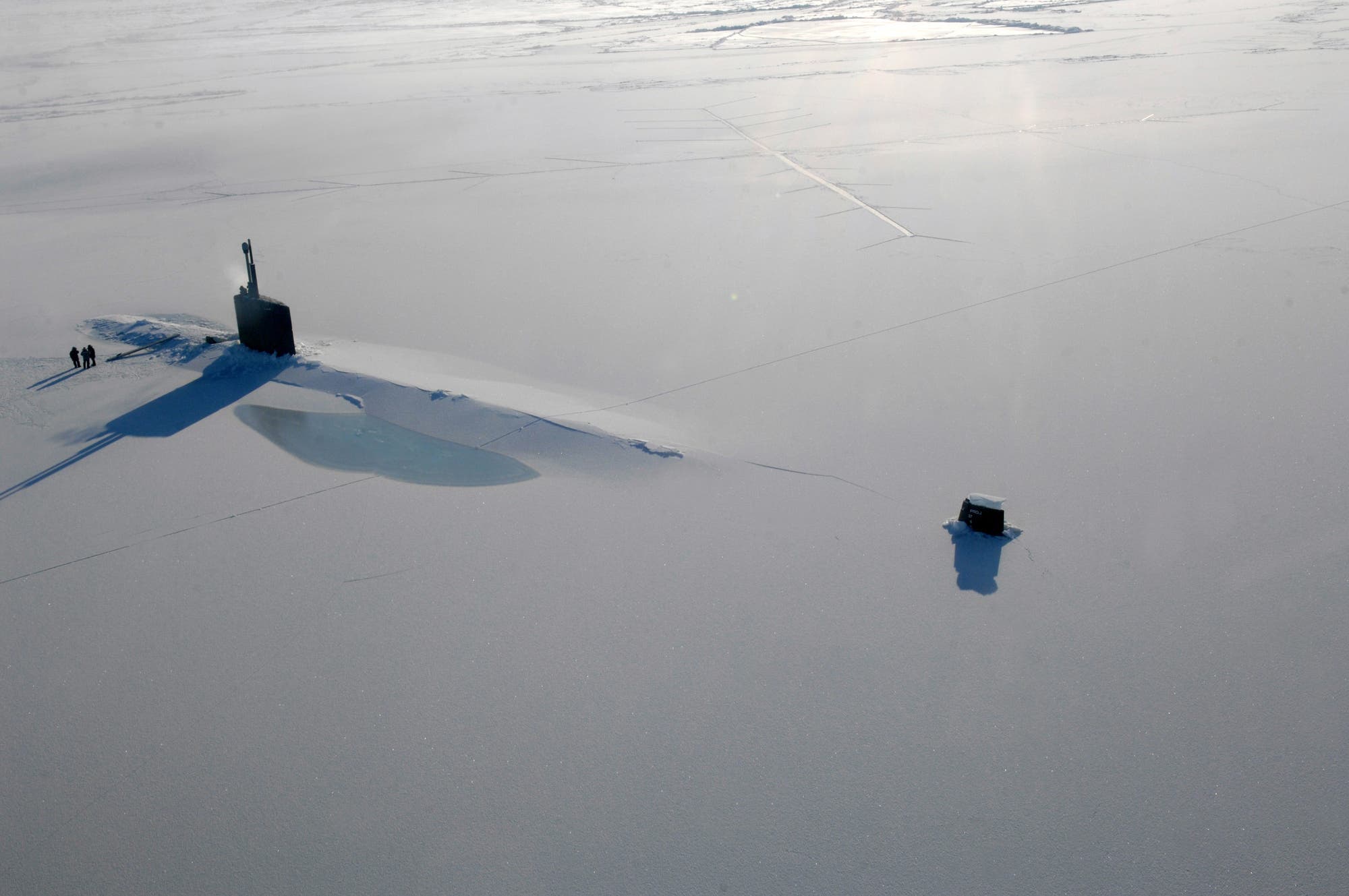 U-Boot USS Annapolis im arktischen Eis