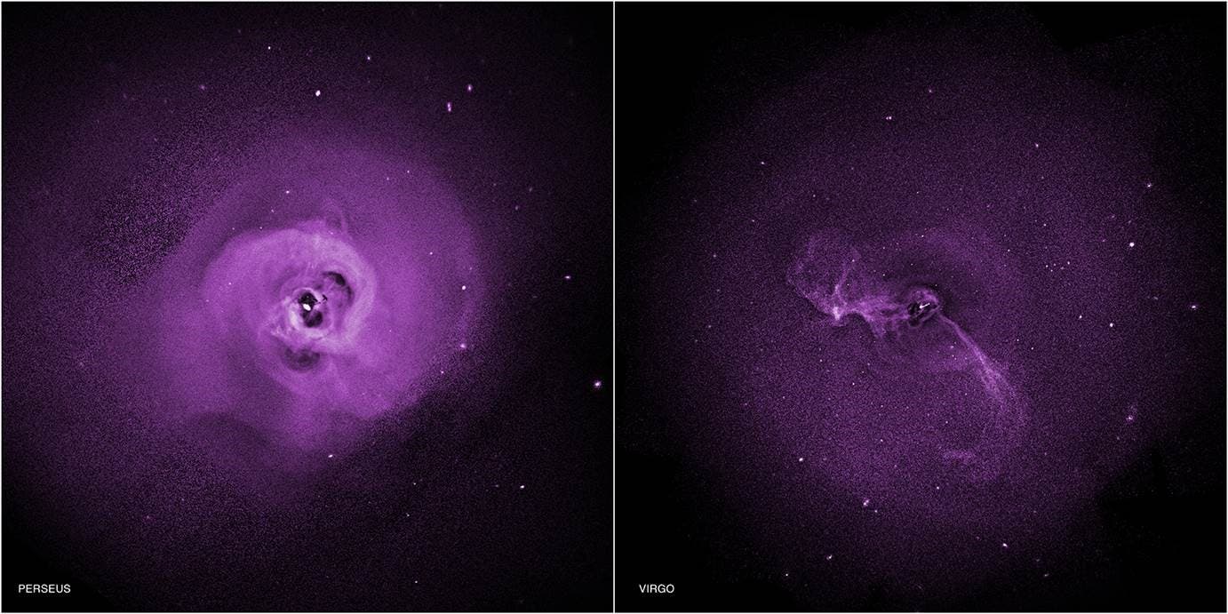 Zwei Galaxienhaufen im Röntgenlicht