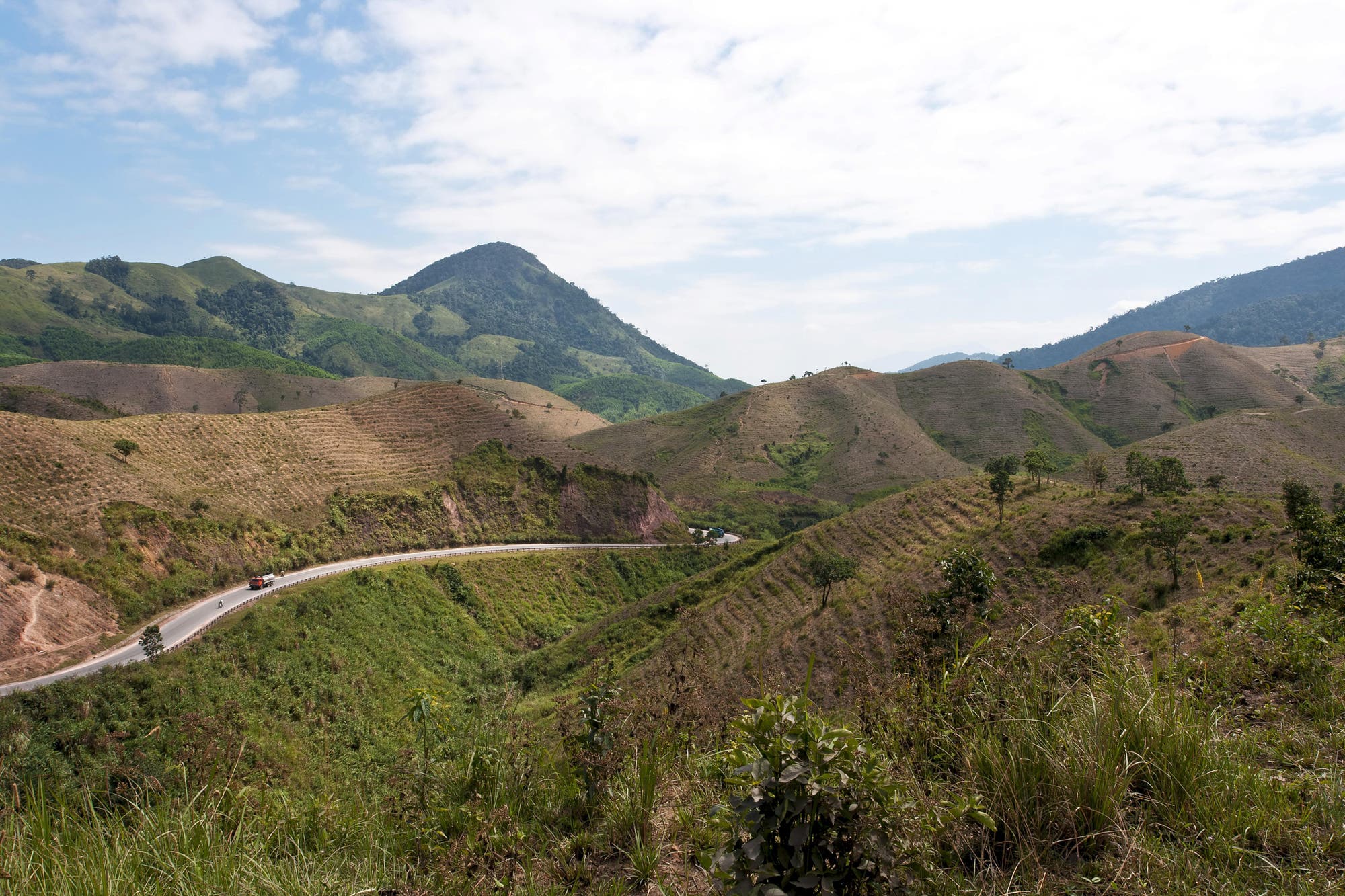 Kahle Landschaft in Vietnam