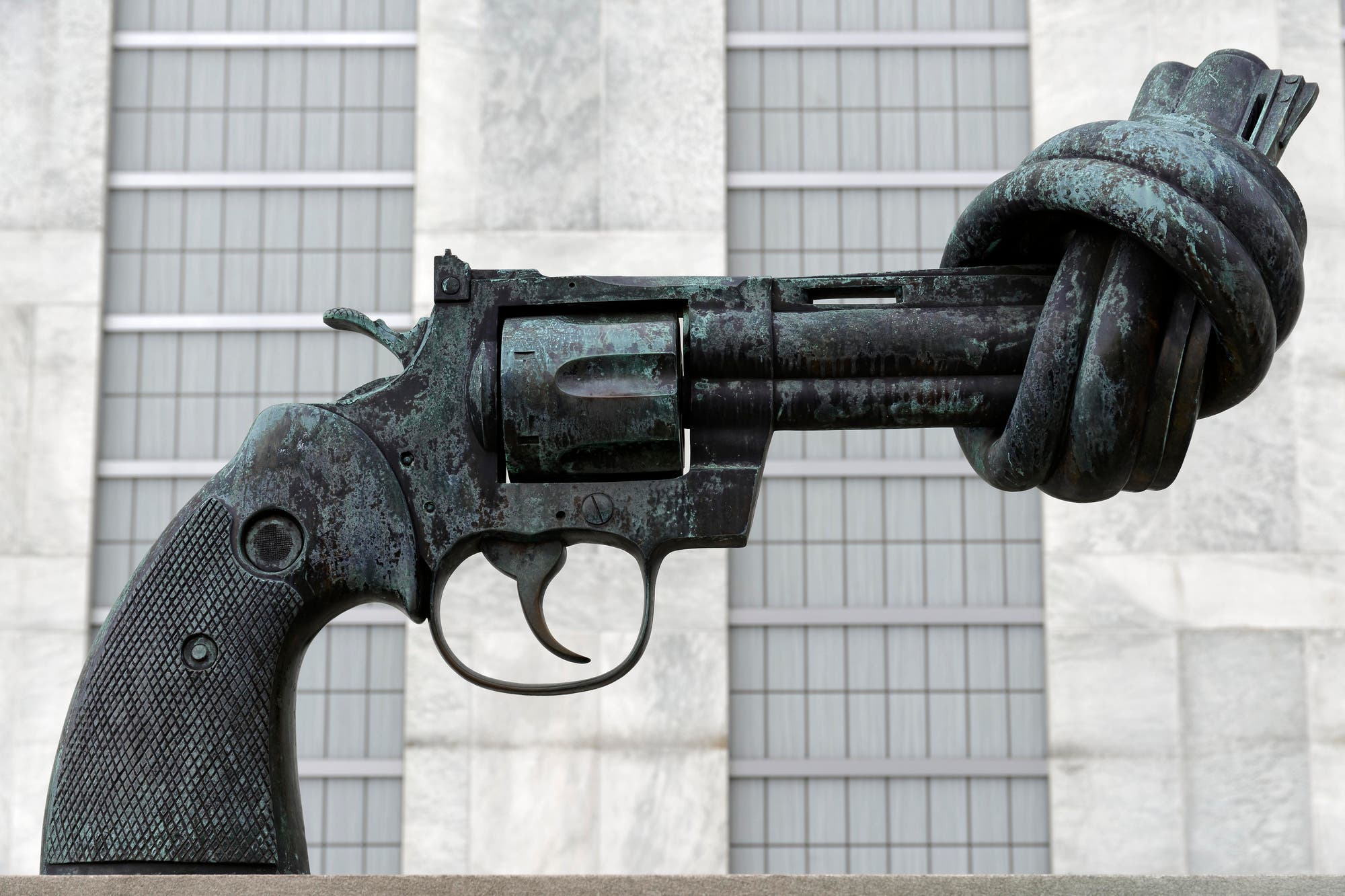 Die »verknotete Pistole« vor dem UN-Hauptquartier