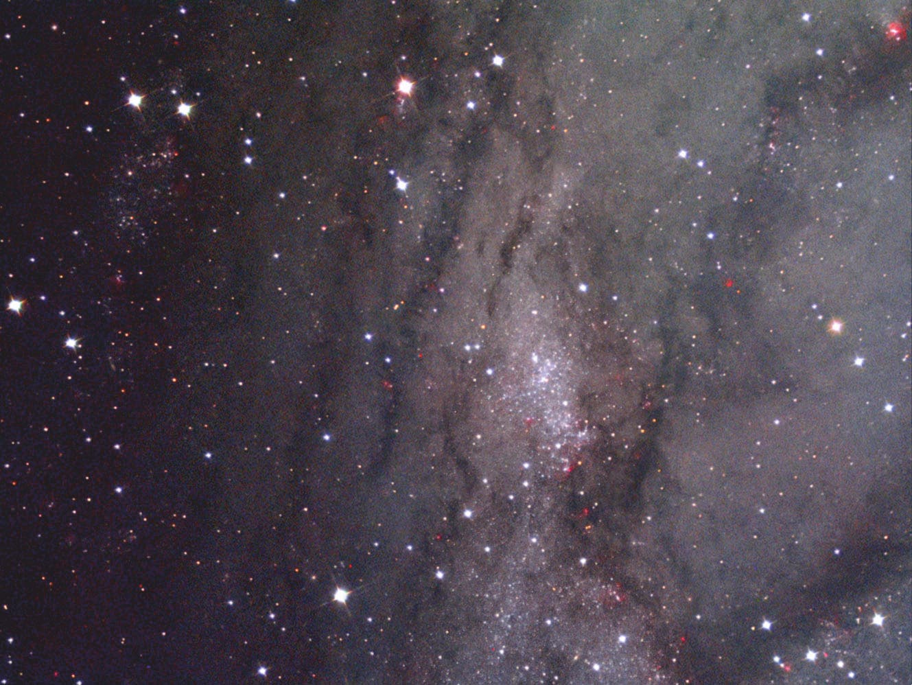Sternentstehungsgebiet in der Andromeda-Galaxie 