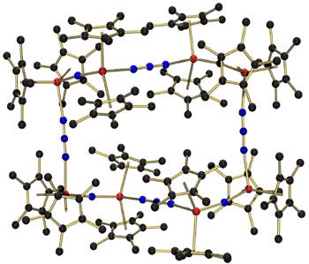 Struktur der neuen Uran-Stickstoff-Verbindung