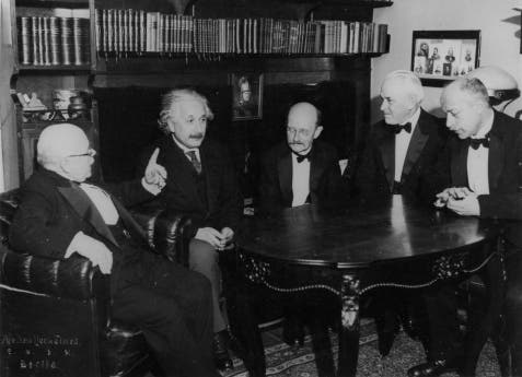 Planck im Kreise seiner Kollegen