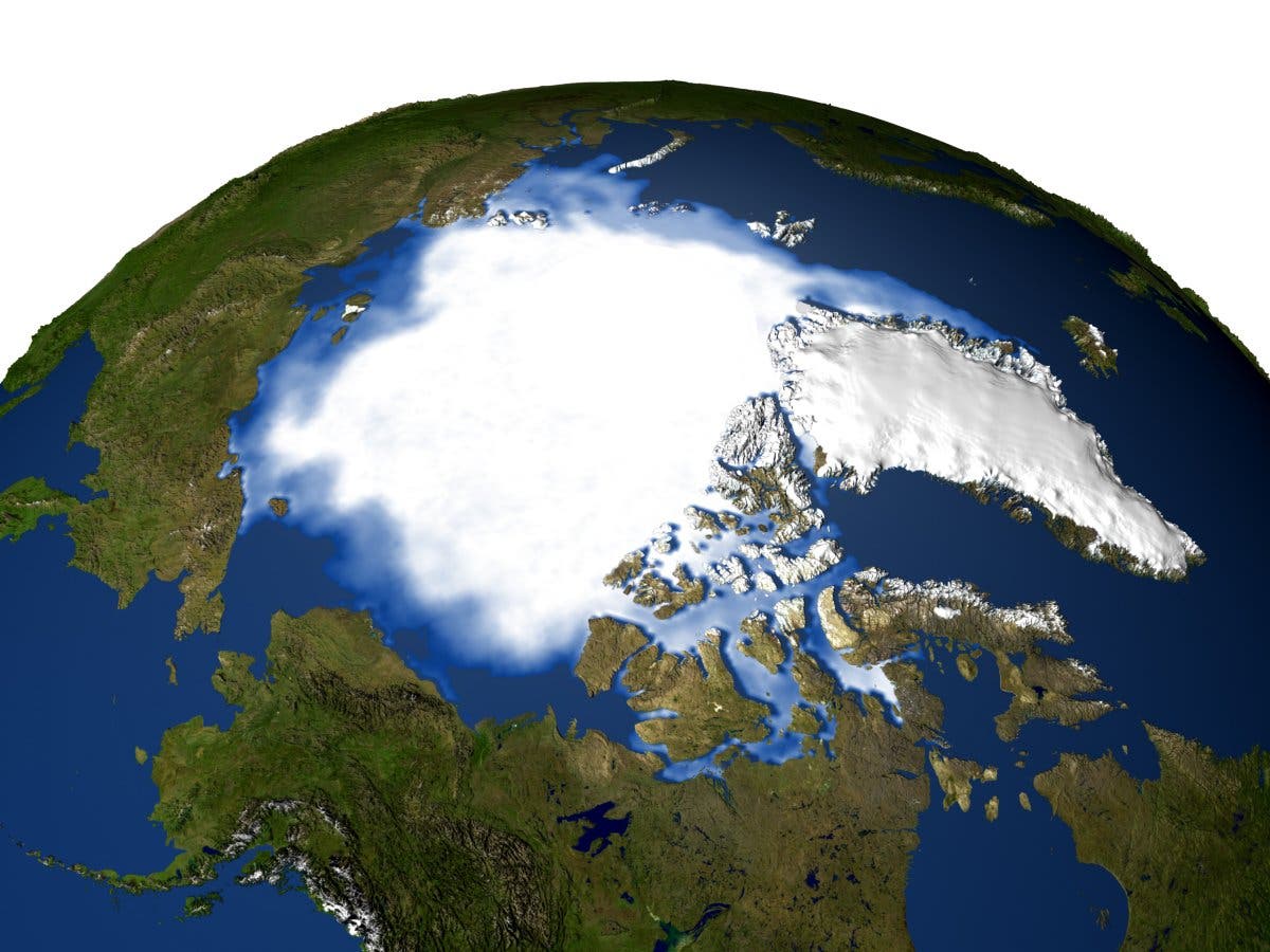 Eisbedeckte Arktis