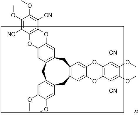 Strukturformel des Polymers