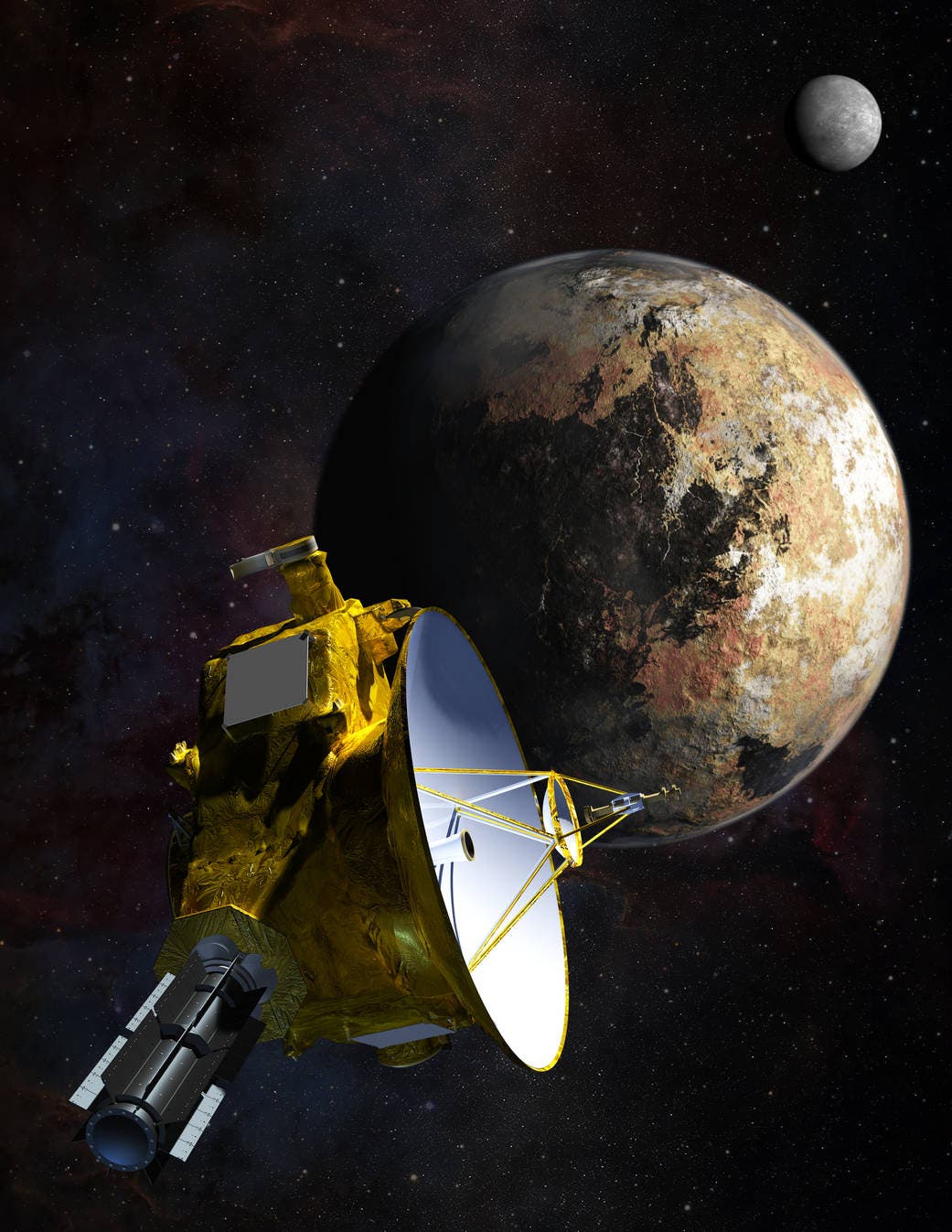 New Horizons fliegt am Zwergplaneten Pluto vorbei