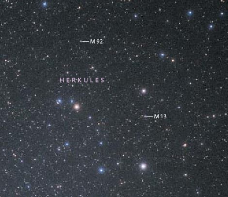 Das Sternbild Herkules