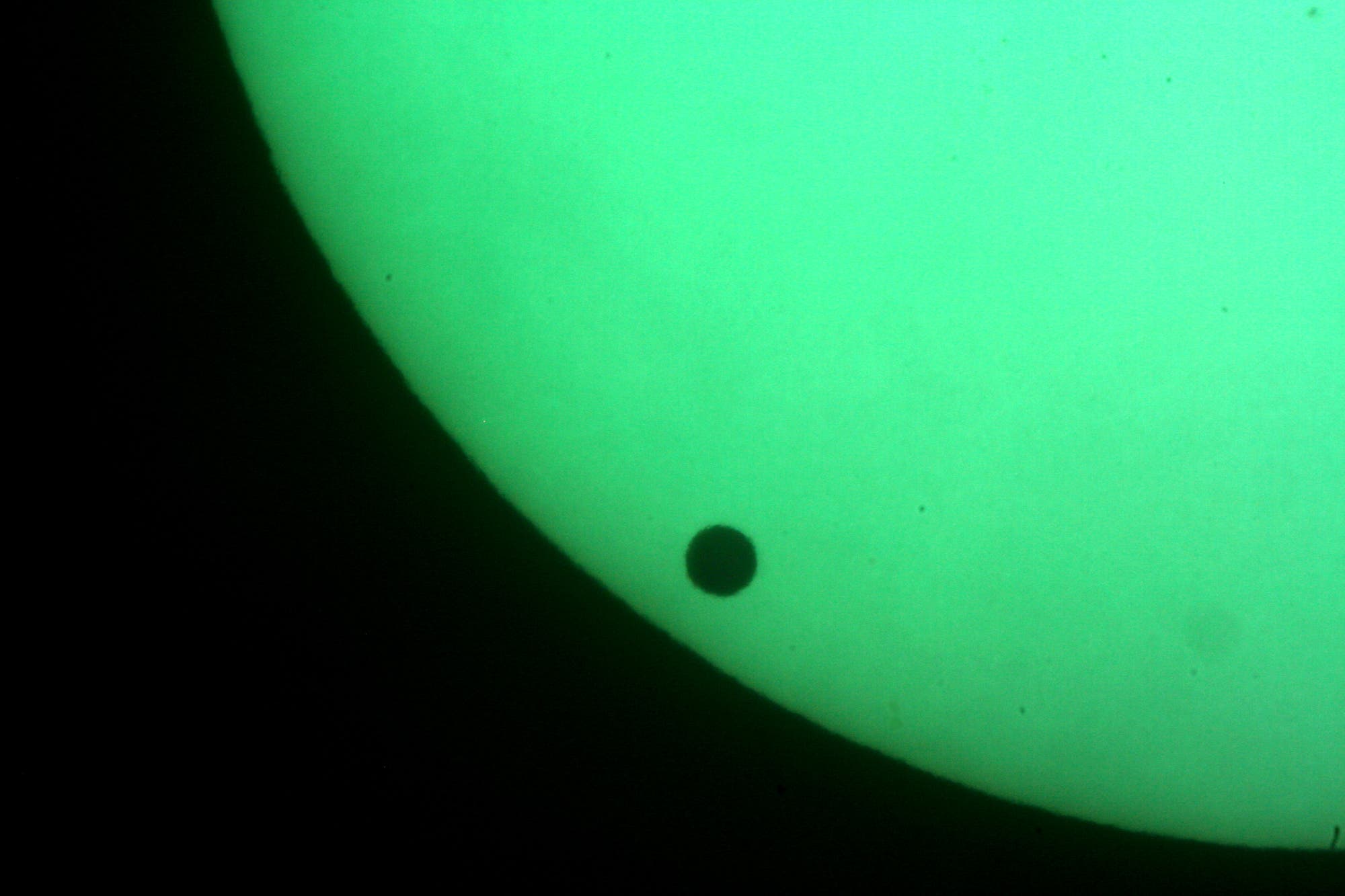 Venus vor der Sonne über Mexiko