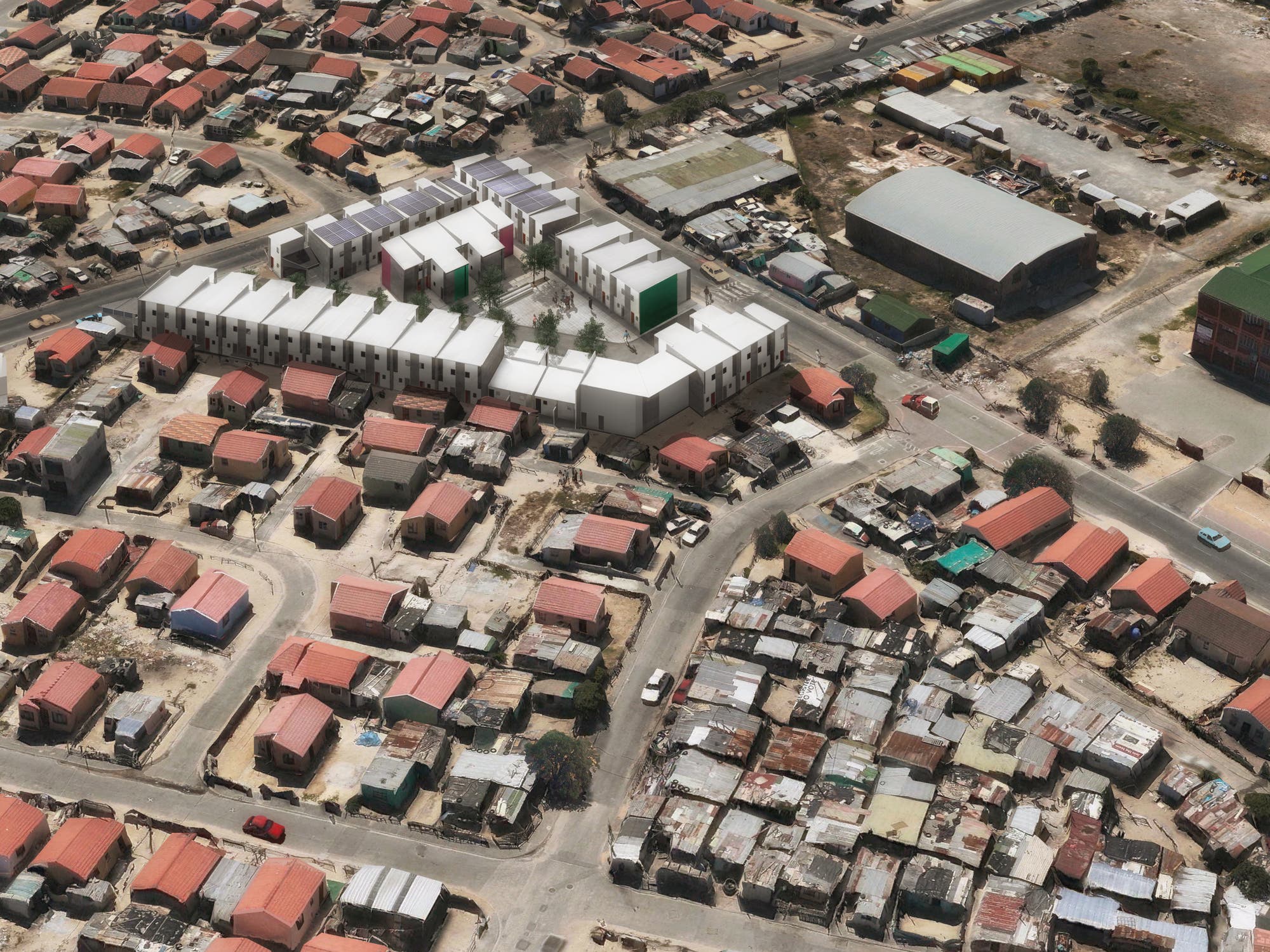 Luftaufnahme von Khayelitsha