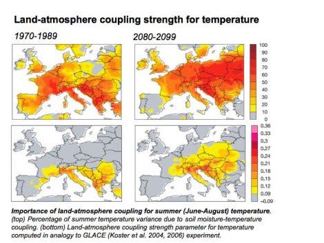 Verschiebung von Europas Klimazonen