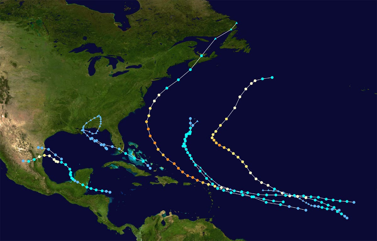 Hurrikansaison 2010 (Stand Anfang September)