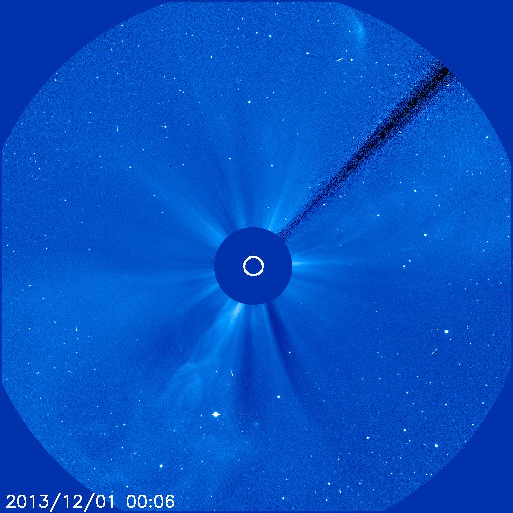 Die Reste des Kometen ISON am 1. Dezember 2013