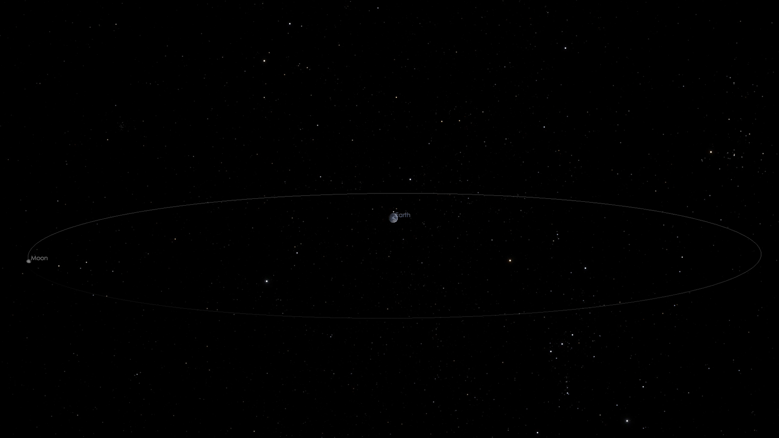 Der Erdvorbeiflug des kleinen Asteroiden 2018 CB am 9. Februar 2018 (animierte Grafik)
