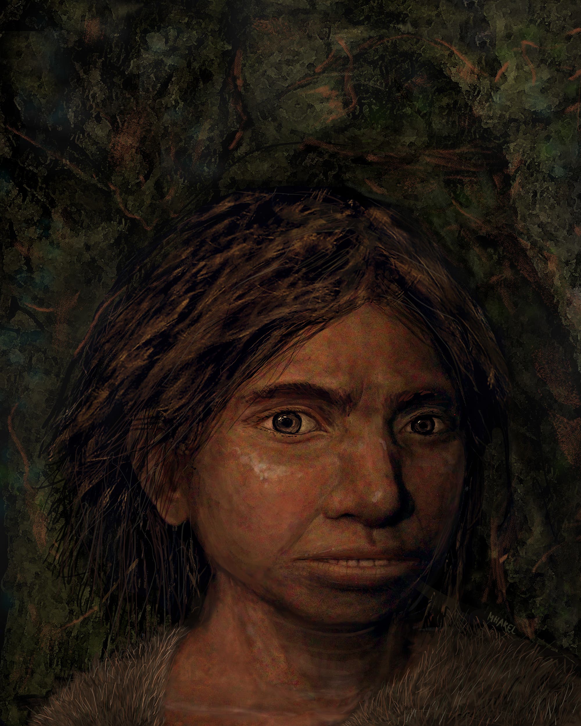 Porträt einer jungen Denisovanerin