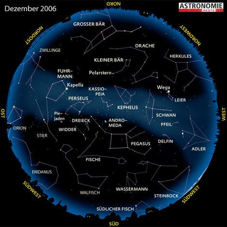 Der Sternenhimmel im Dezember 2006