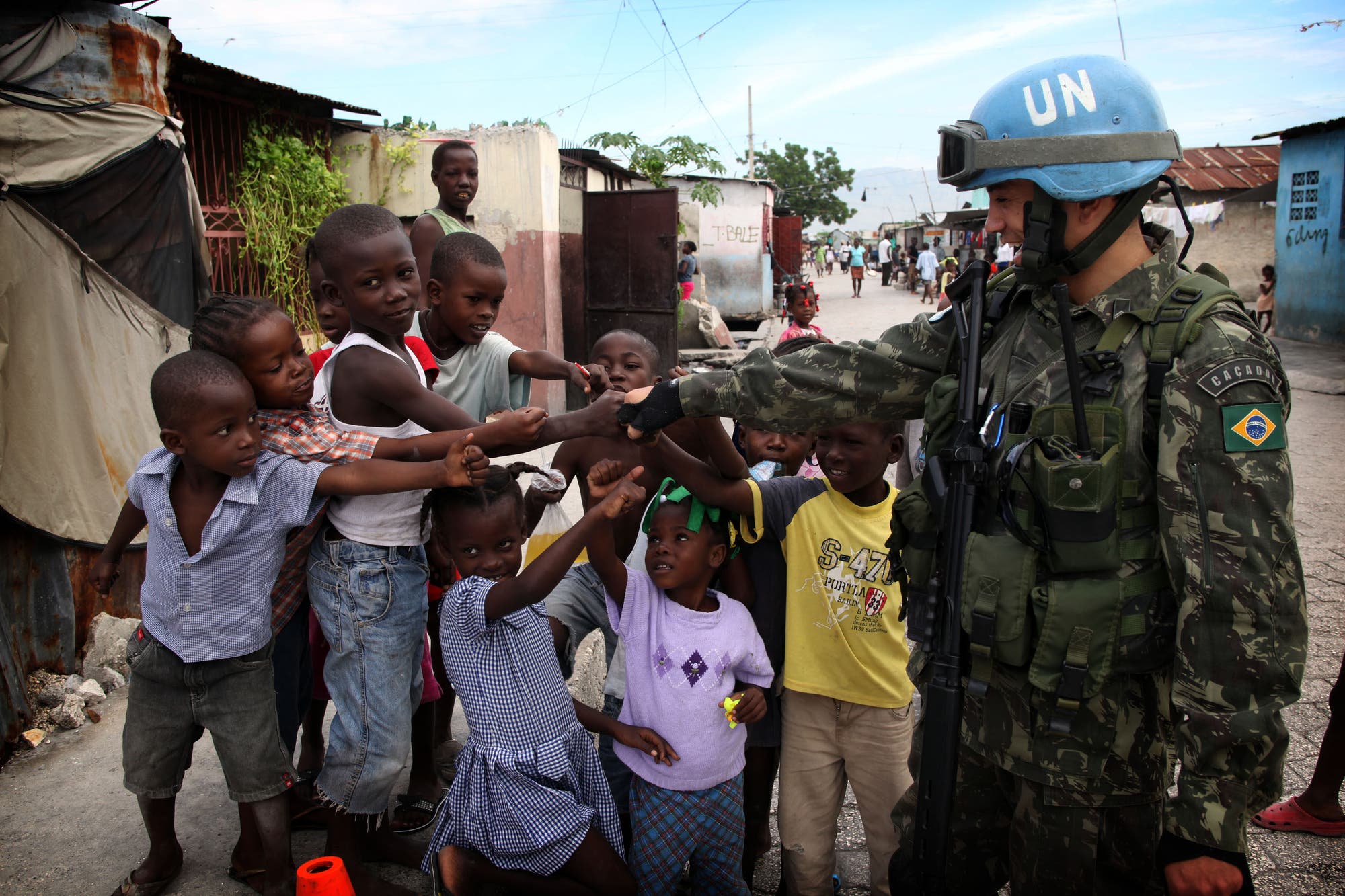 UN-Blauhelmsoldat im Jahr 2010 in Haiti