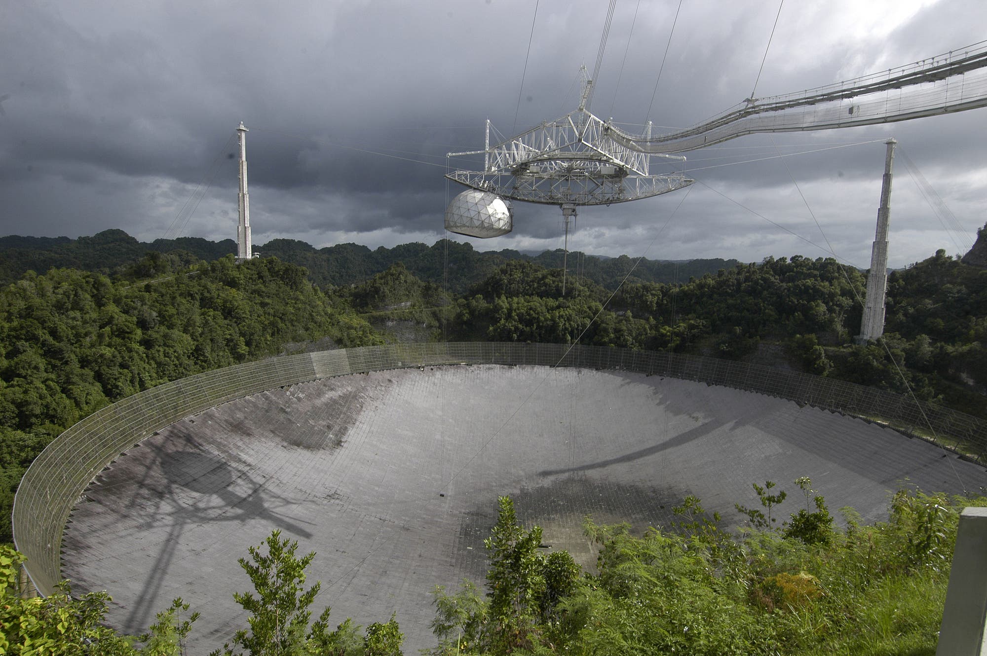 Blick auf das Arecibo-Observatorium