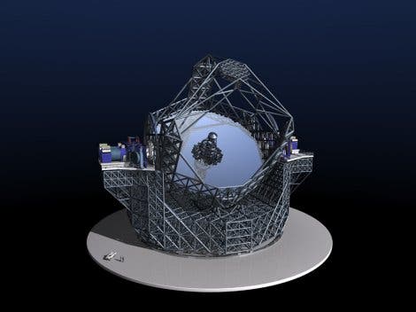 Zeichnerische Darstellung des <i>European Extremely Large Telescope</i> 