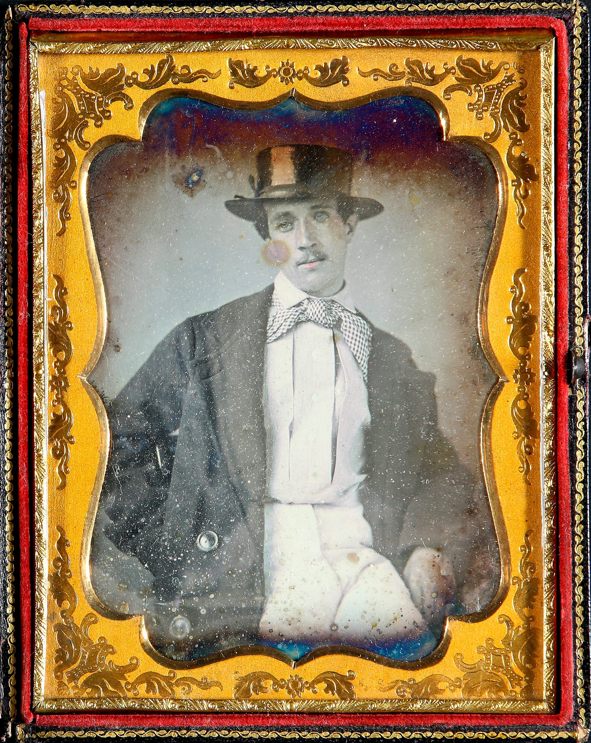 Daguerreotypie mit dem Porträt von Roger Charles Tichborne (1829–1854).