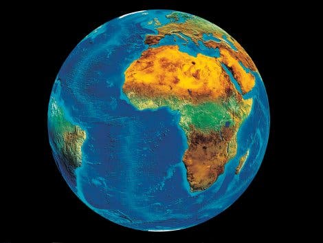 Luftbild von Afrika