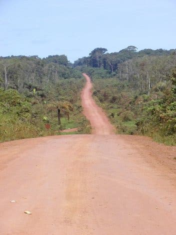Straße im Kongobecken