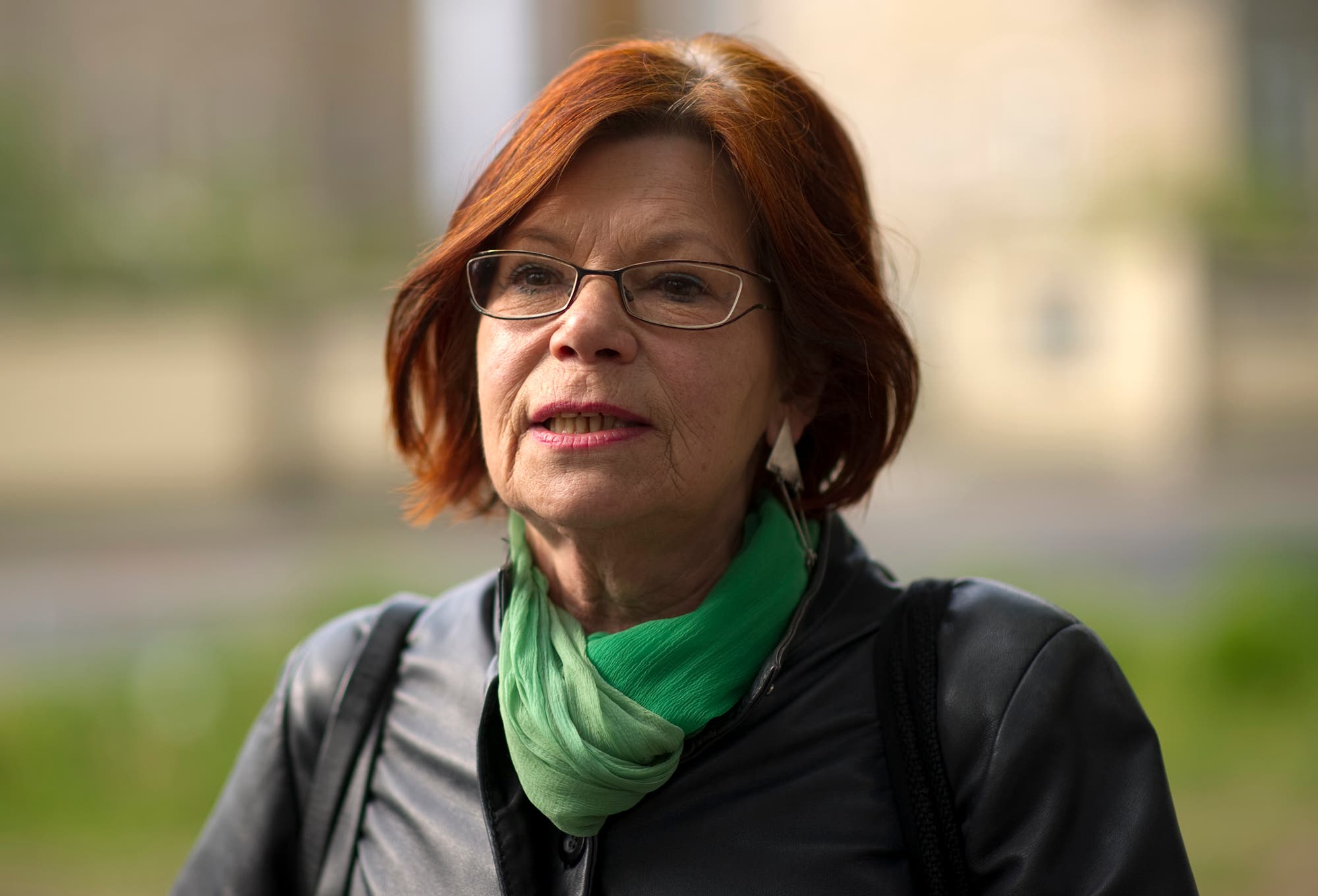 Porträt von Gisela Kallenbach aus dem Jahr 2011, als die Grünen-Politikerin im Sächsischen Landtag saß.