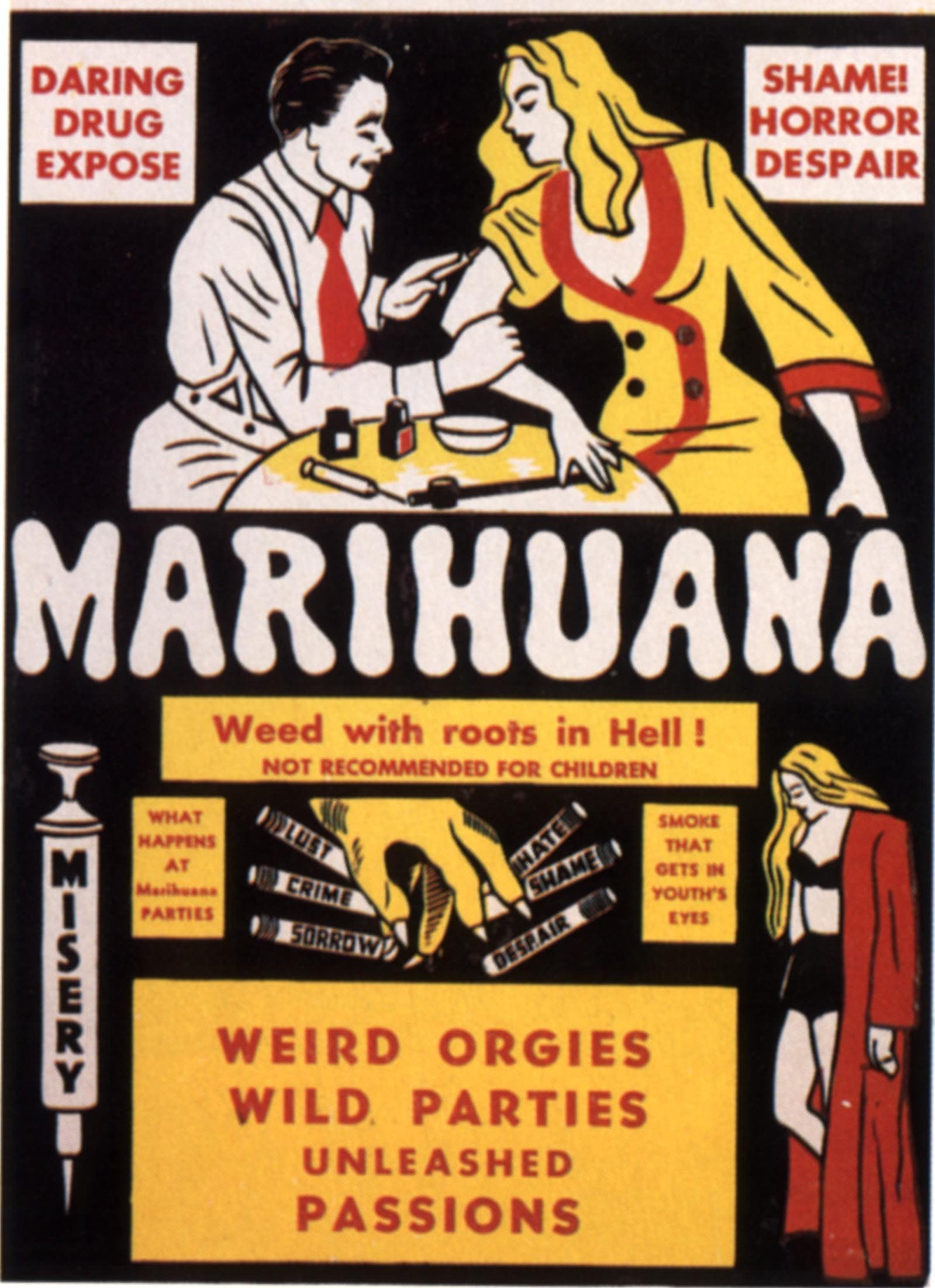 Anti-Cannabis-Werbeplakat