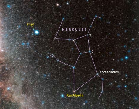 Das Sternbild Herkules 