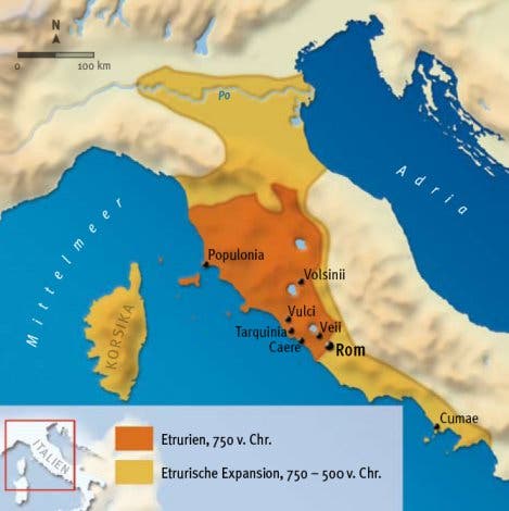 Ausbreitung der Etrusker