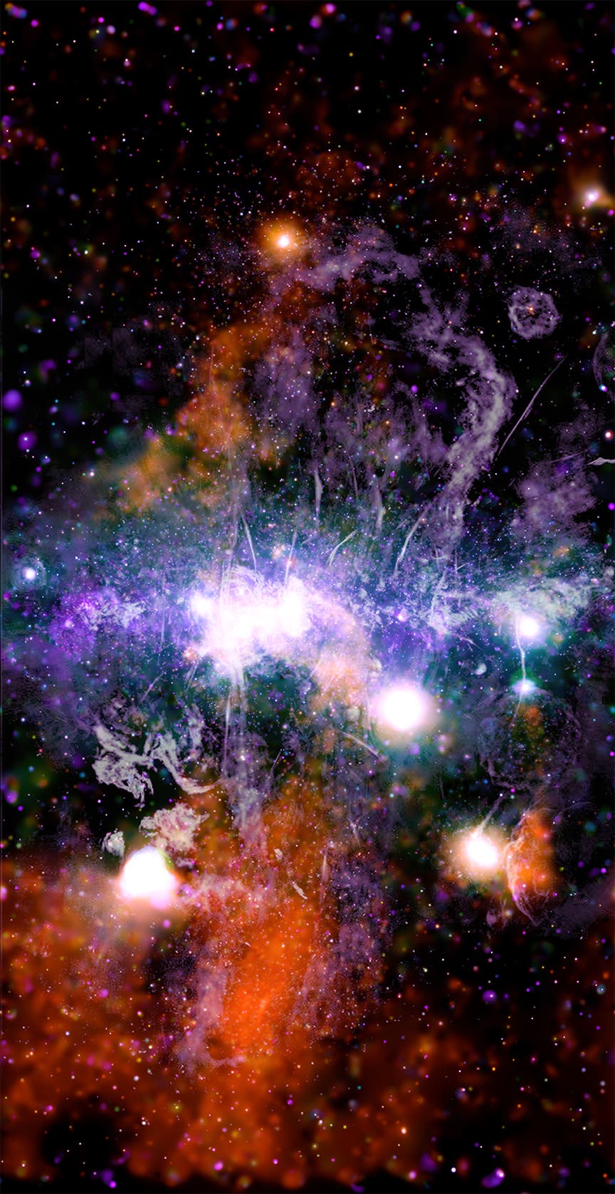 Im Zentrum unserer Galaxie gibt es ein bisher unbekanntes Phänomen namens X-ray thread G0.17-0.41.