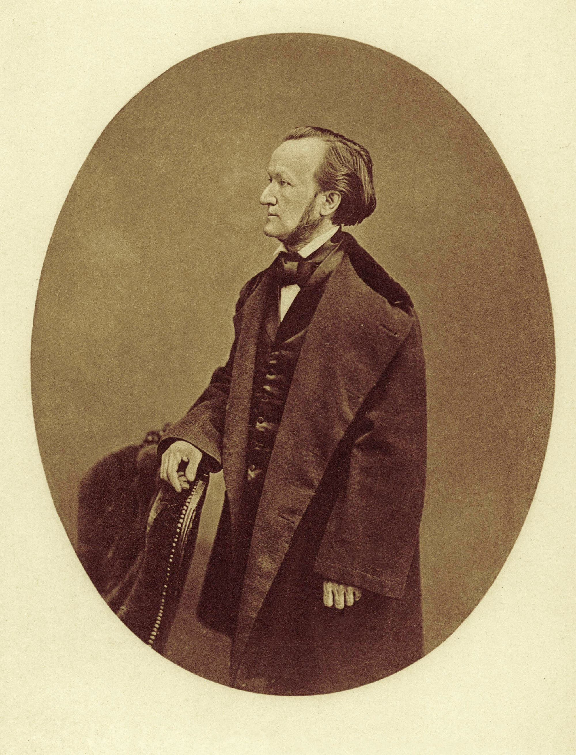 Fotografie von Richard Wagner (1813–1883) aus dem Jahr 1860.