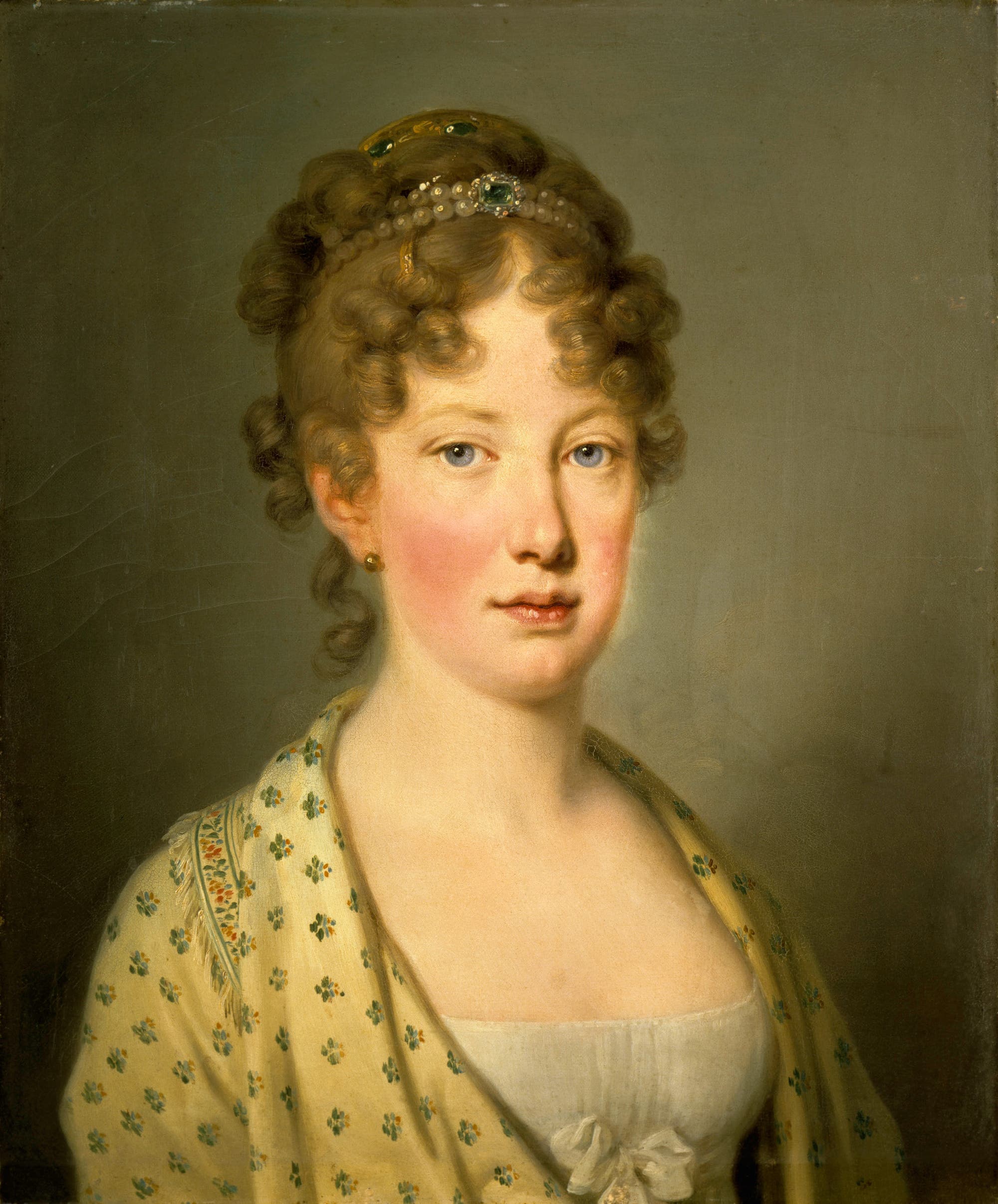 Porträt der Habsburgerin Maria Leopoldine von Österreich und späteren Kaiserin von Brasilien.