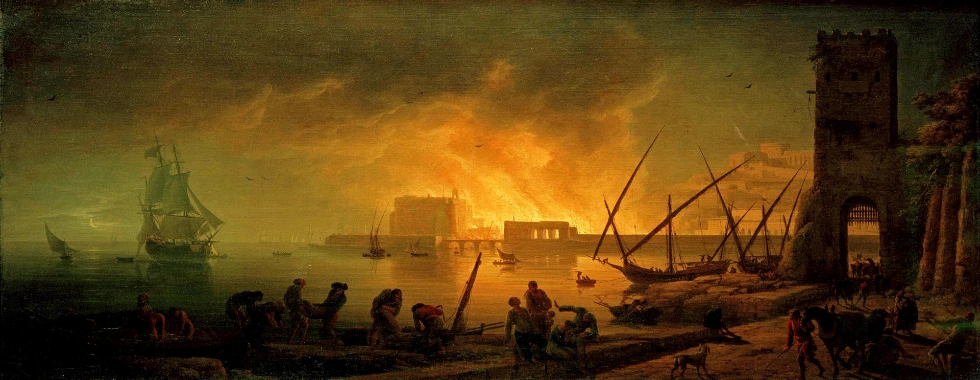 Brennender Hafen 