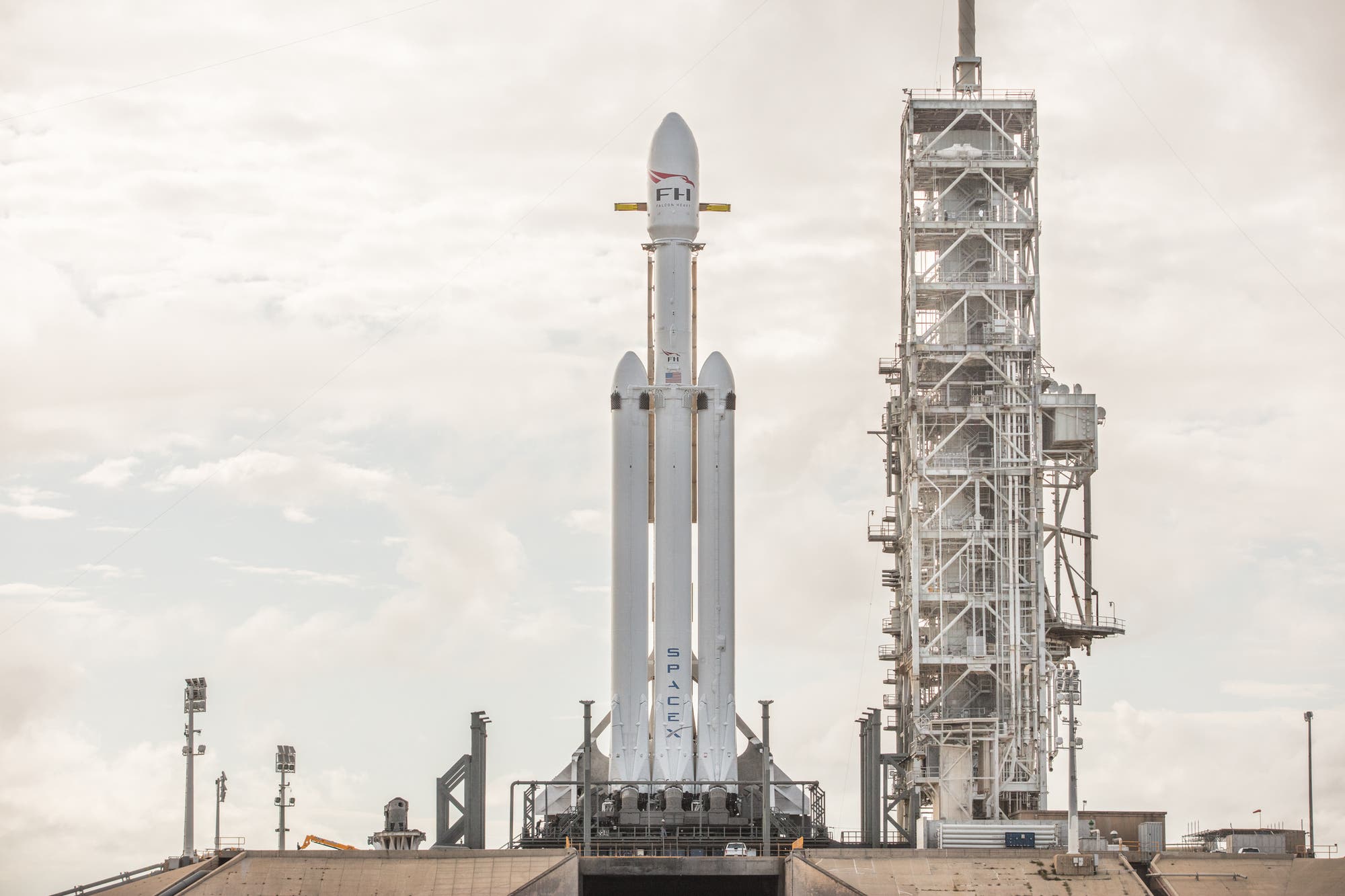 Falcon Heavy vor dem Start
