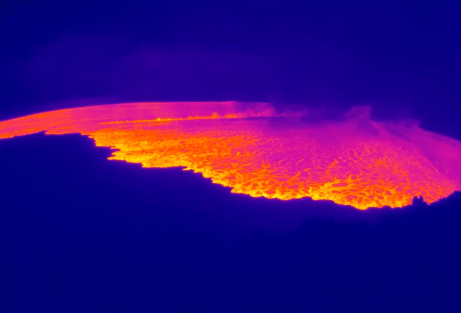 Thermografisches Bild vom Mauna Loa