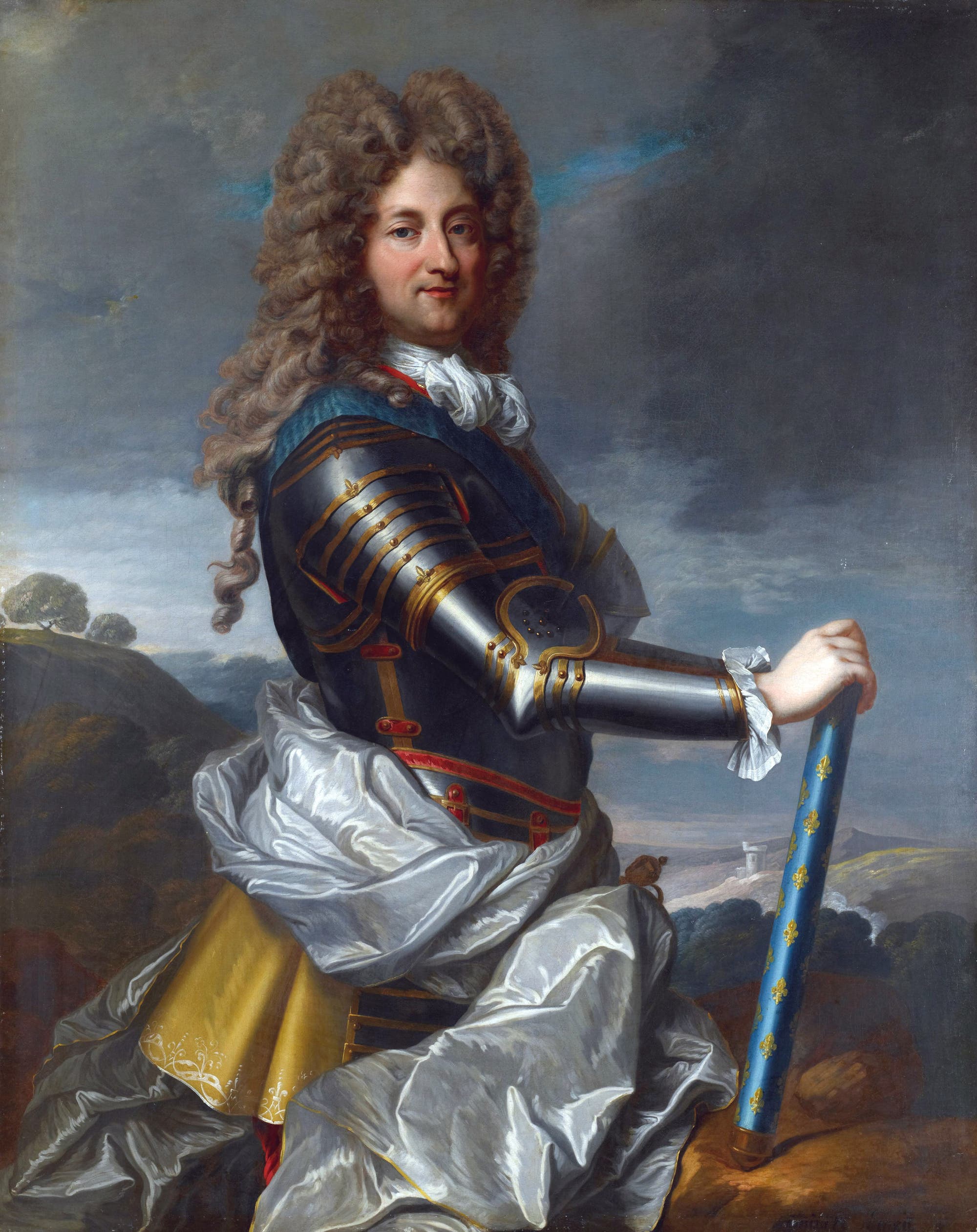 Porträt von Philippe II., Herzog von Orléans. Das Bild malte Jean-Baptiste Santerre um 1715.